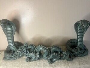 Rare Ancient Egyptian Cobra Snake Set